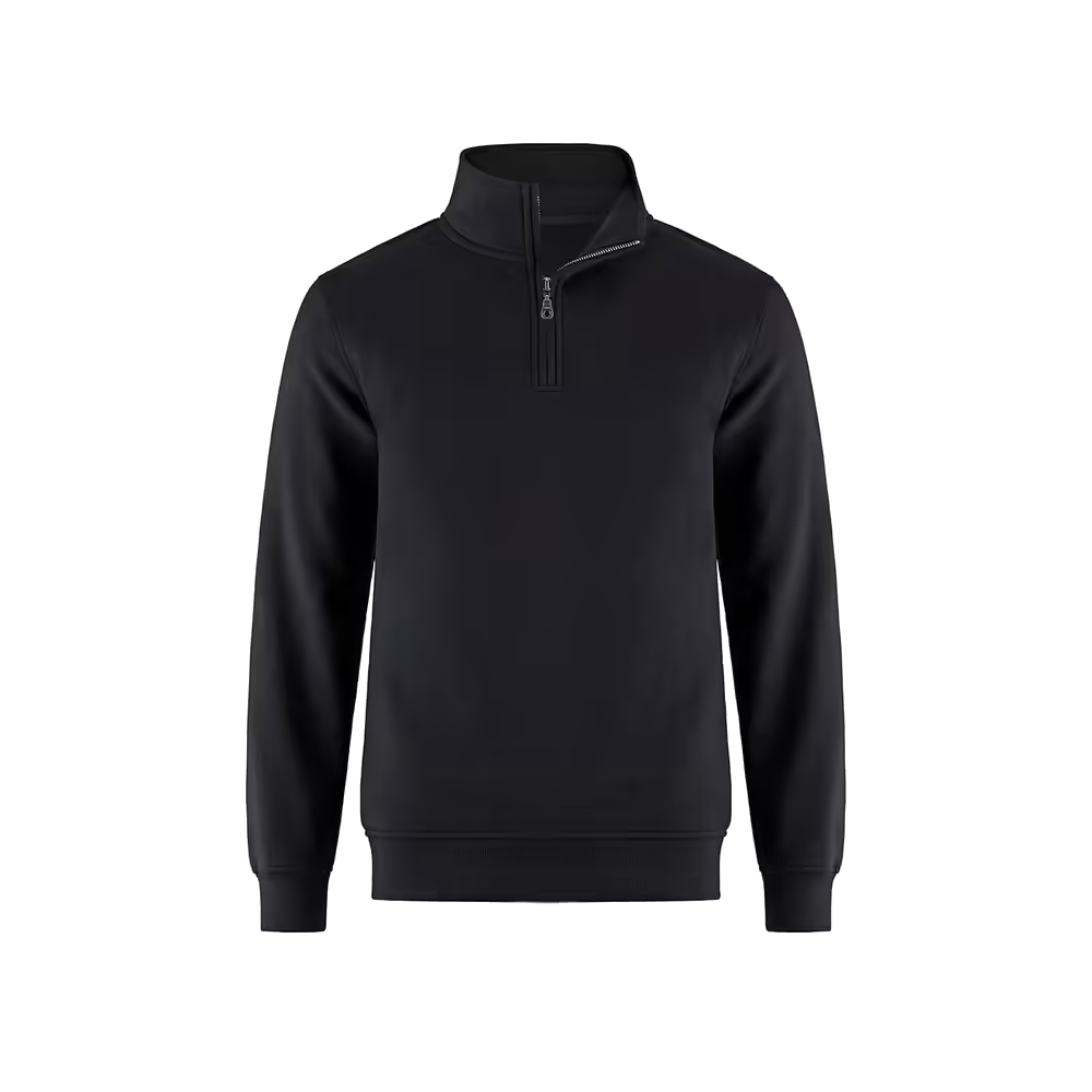 The Quarter-Zip — Black