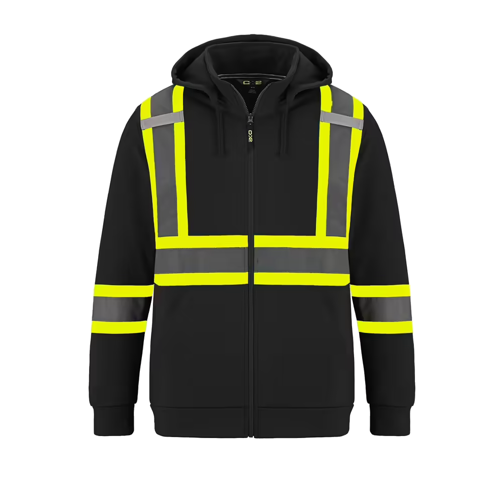The Hi-Vis Work Hoodie — Black